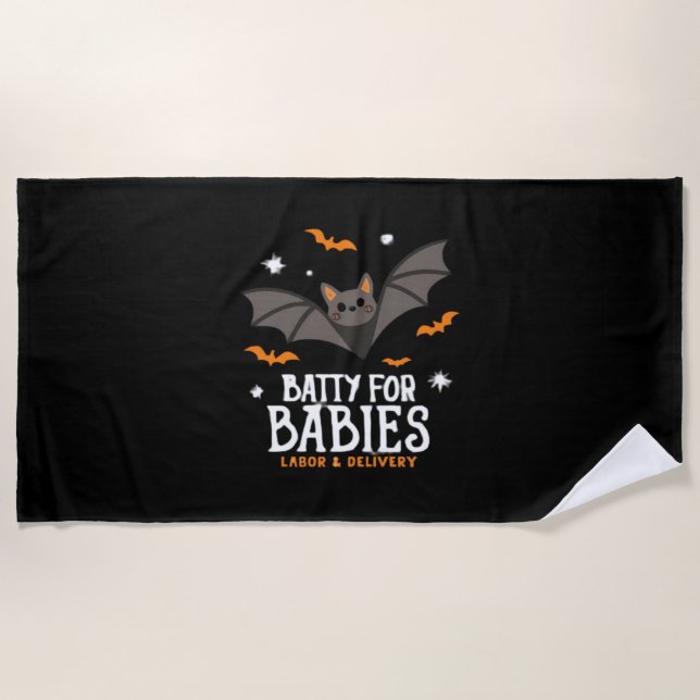 Serviette De Plage Mignonne Batty Pour Bébés Travail Et Livraison Inf (Devant)