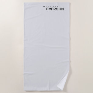 Serviette De Plage Minimaliste moderne professionnel plain