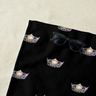 Serviette De Plage Miss America Silver Crown Beach Towel