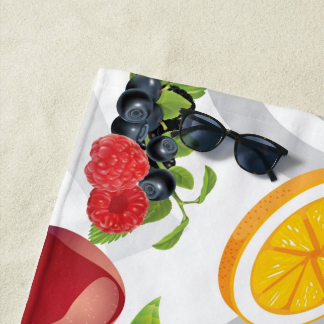 Serviette De Plage Mixed Fruits 5 (En situation)
