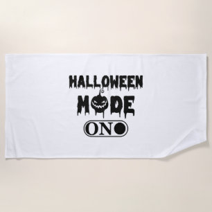 Serviette De Plage Mode Halloween activé - Citrouille d'Halloween de 