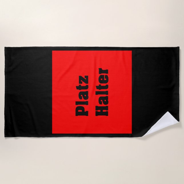 Serviette De Plage modèle (Devant)