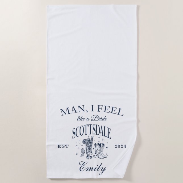 Serviette de plage moderne personnalisée pour ente (Devant)