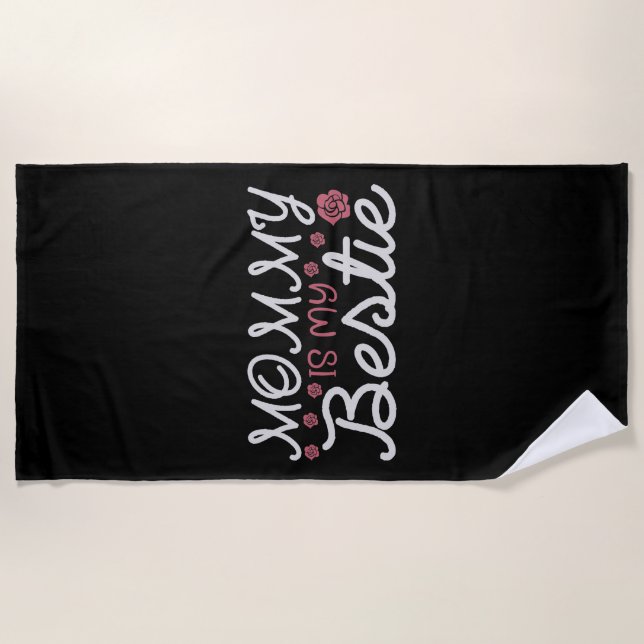 Serviette De Plage Mom - Beautiful Mother (Devant)