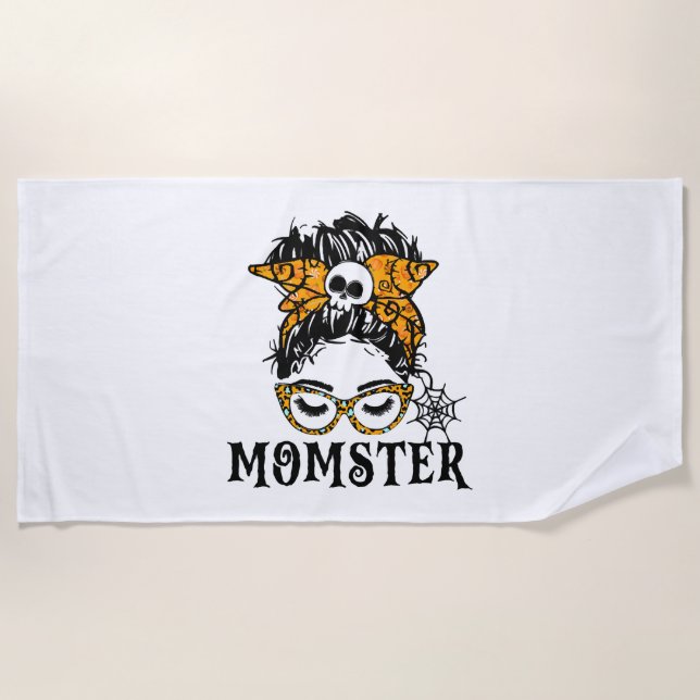 Serviette De Plage Momster d'Halloween (Devant)