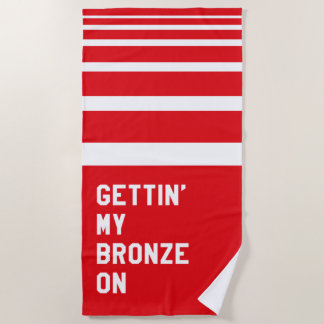 Serviette De Plage Mon Bronze Sur