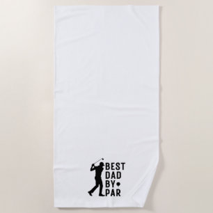 Serviette De Plage Mon Père Golfeur Funny Golfeur Meilleur Papa Par P