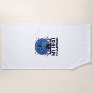 Serviette De Plage Mon premier Halloween Gravure Vintage Enfants Desi