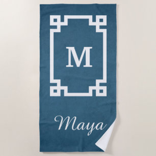 Serviette De Plage Monogram design