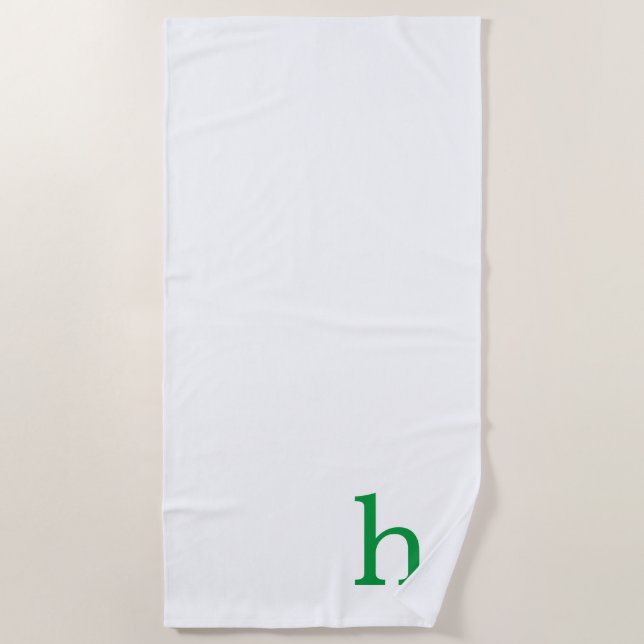 Serviette De Plage Monogramme (Devant)