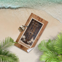 Monogramme de ton bois rustique