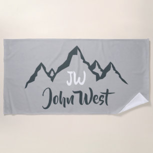 Serviette De Plage Monographie personnalisée de la chaîne de montagne