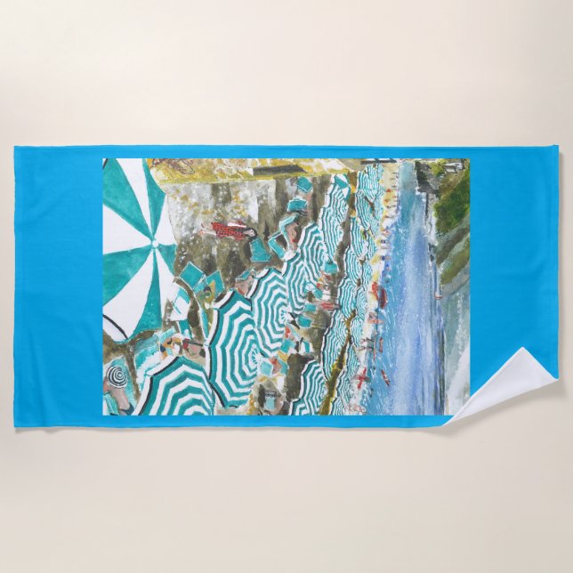 Serviette De Plage Monterosso al Mare, Italie (Devant)