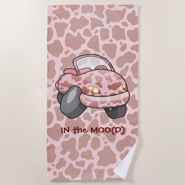 Serviette De Plage Moo Car (Devant)