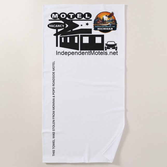 Serviette de plage MOTEL en STOLEN (Devant)