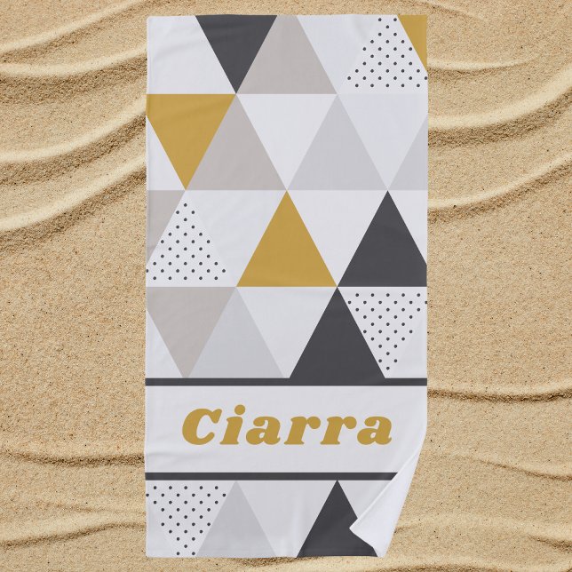 Serviette De Plage Motif Abstrait moderne et élégant (Créateur téléchargé)