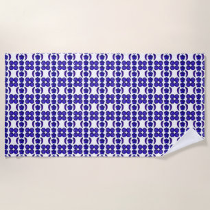Serviette De Plage Motif bleu