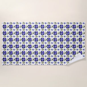 Serviette De Plage Motif bleu