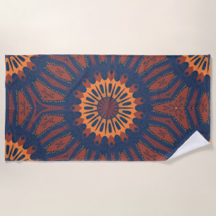 Serviette De Plage Motif Boho Bloom Mandala