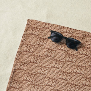Serviette De Plage Motif Bubble Knit Stitch par Shirley Taylor