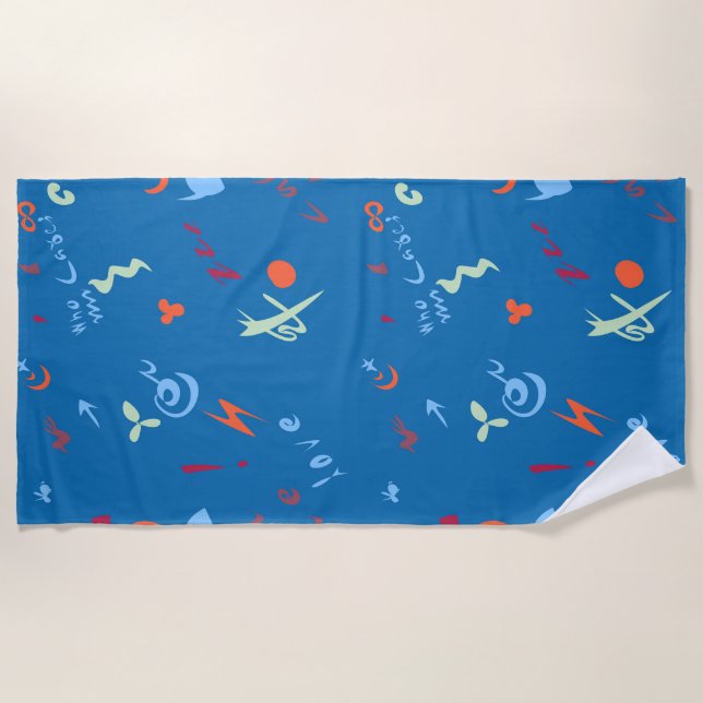 Serviette De Plage motif "Call Me Love" (Devant)