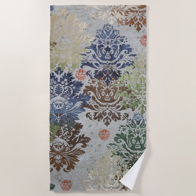 Serviette De Plage Motif de brokates d'un collage (Devant)