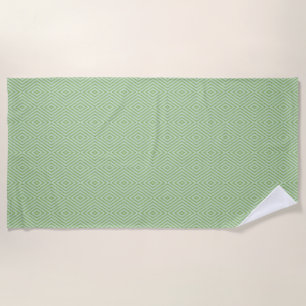 Serviette De Plage Motif de courge à rayures vertes