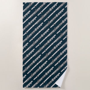 Serviette De Plage Motif de dessin de flux