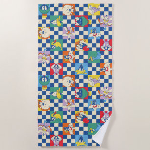 Serviette De Plage Motif de jeton couleur LOONEY TUNES™ Checker