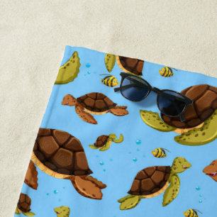 Serviette De Plage Motif de la tortue de mer