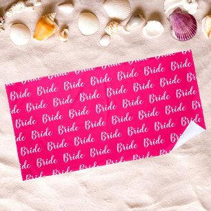 Serviette De Plage Motif de mariée personnalisé pour enterrement de v
