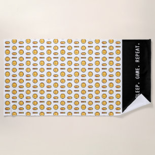 Serviette De Plage Motif de pièce en pixel