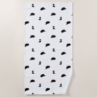 Motif de rodéo minimaliste noir et blanc