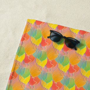 Serviette De Plage Motif des ballons d'été