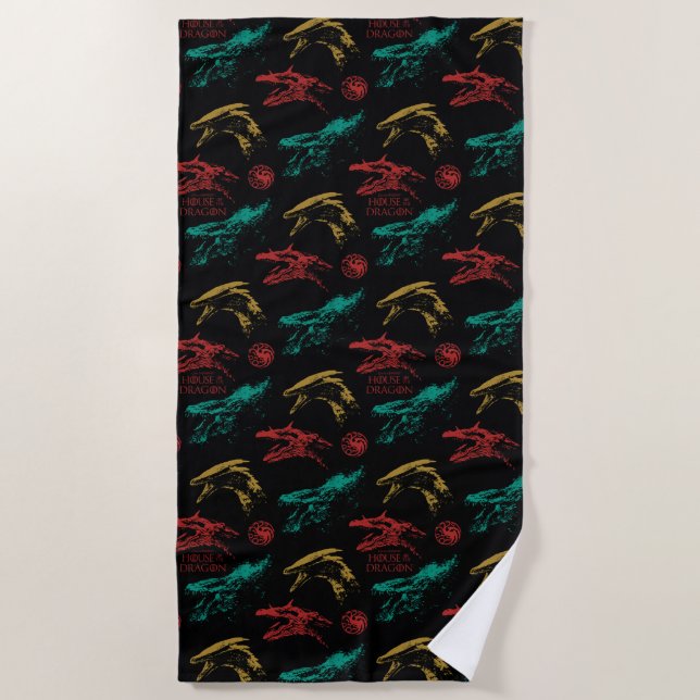 Serviette De Plage Motif en chef Dragon (Devant)