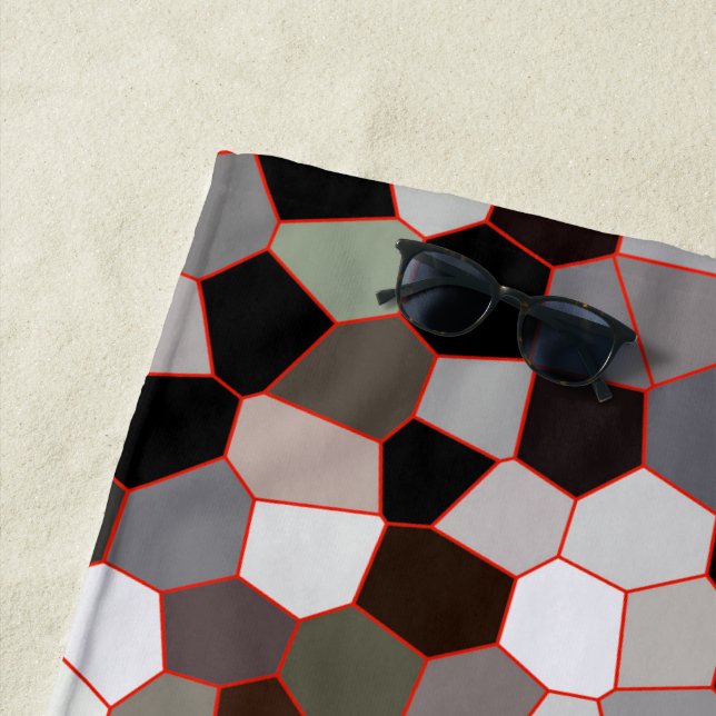 Serviette De Plage Motif en verre (En situation)