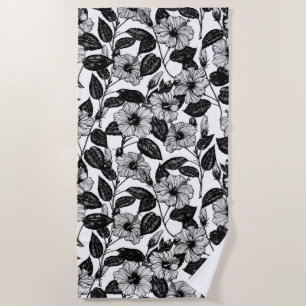 Serviette De Plage Motif Hibiscus