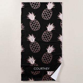 Serviette De Plage Motif mignon d'ananas