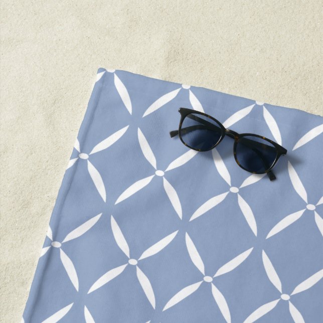 Serviette De Plage Motif Preppy moderne (En situation)