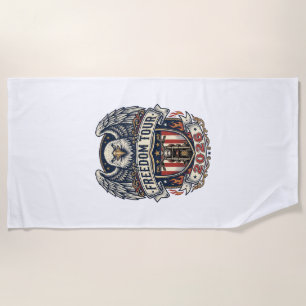 Serviette De Plage Moto Vintage Eagle Freedom Tour 2026