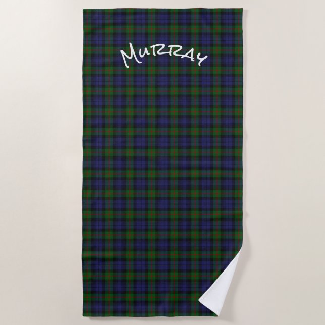 Serviette De Plage Murray Tartan Plaid Beach Towel (Devant)