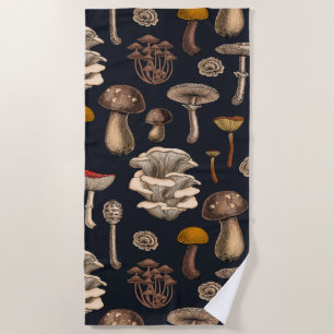 Serviette De Plage Mushrooms sauvages