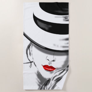 Serviette de plage mystérieuse Woman