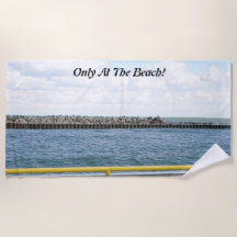 Serviette de plage Nautical Beach View