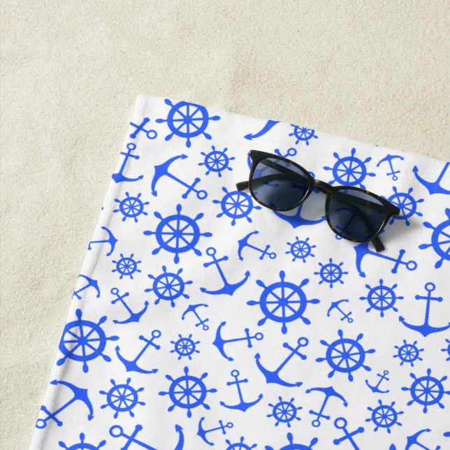 Serviette De Plage Nautique (En situation)