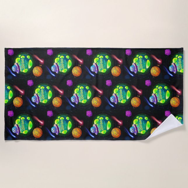 Serviette De Plage Né en orbite (Devant)