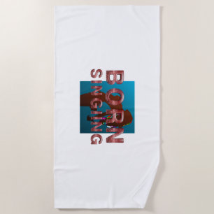 Serviette De Plage Née en chantant
