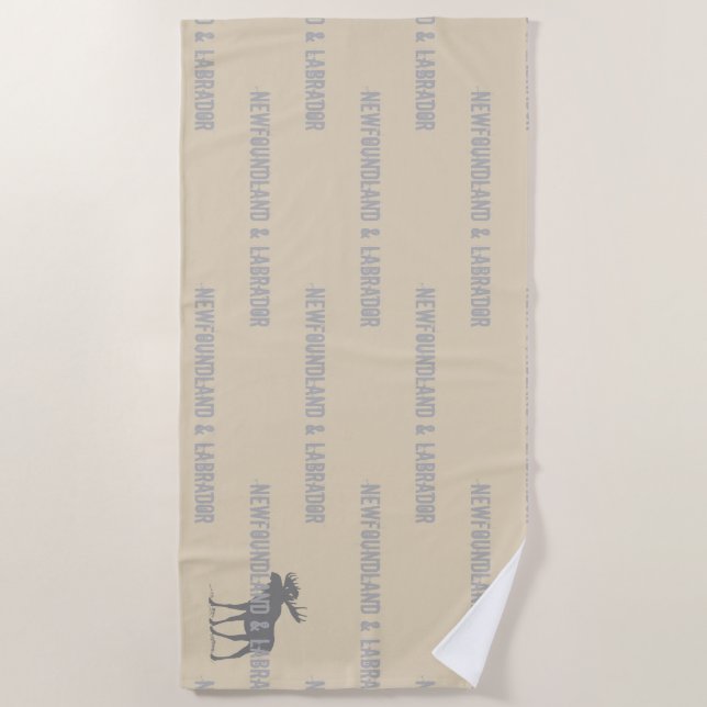 Serviette De Plage Newfoundland & Labrador (Devant)