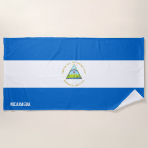Serviette De Plage Nicaragua Drapeau magnifique patriotique