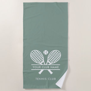 Serviette De Plage Nom d'équipe de joueurs personnalisés du club de t